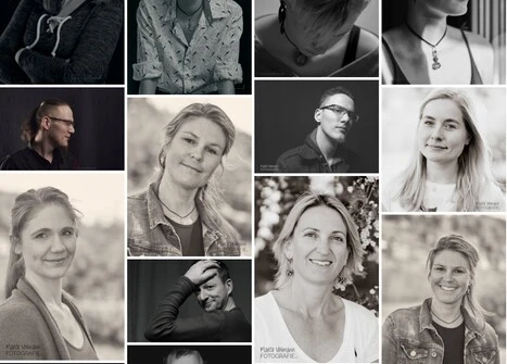 Ein Screenshot der Seite dieser Homepage, die natürliche Portraits vorstellt. Zu sehen sind mehrere Bilder junger Menschen.